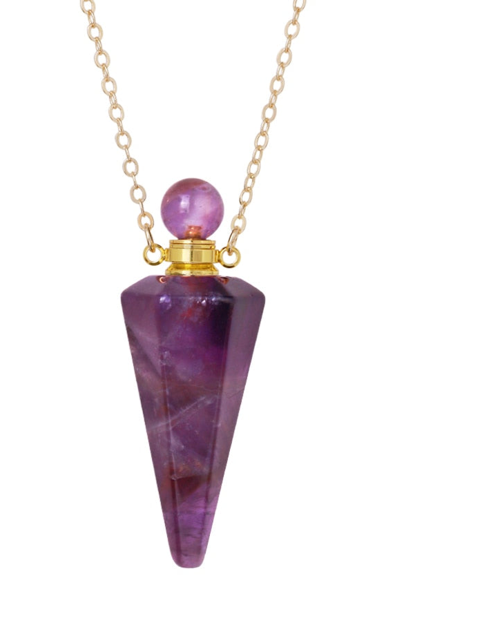collier réservoir améthyste