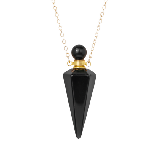 collier réservoir obsidienne