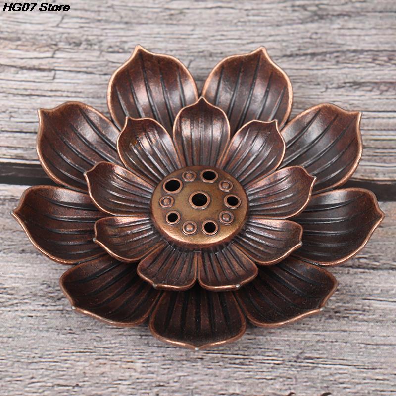 porte encens fleur lotus